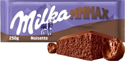 Milka čokoláda Mmmax Noisette mléčná s lískooříškovou pastou