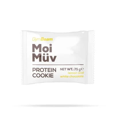 GymBeam MoiMüv Protein Cookie lemon and white chocolate