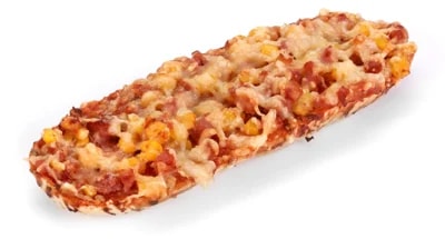 Pizza bageta se šunkou a sýrem