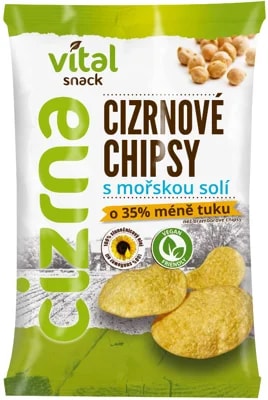 Vital Snack BIO Cizrnové chipsy s mořskou solí