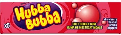 Hubba Bubba Strawberry Bubble Žvýkačky 5 ks