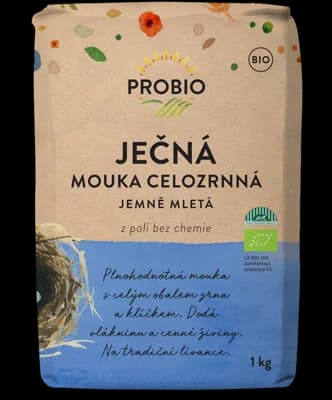 Probio BIO Ječná mouka celozrnná jemně mletá