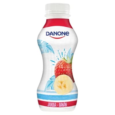 Danone Zakysaný jogurtový nápoj jahoda a banán