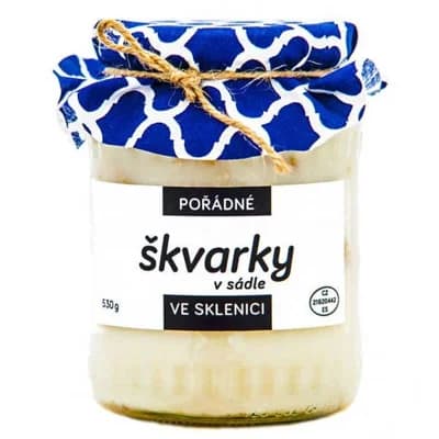 Pořádně ve sklenici Škvarky v sádle