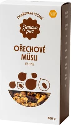 Janova pec Pečené müsli ořechové bez lepku