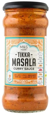 Marks & Spencer Středně pálivá kari omáčka s rajčaty, smetanou a jogurtem