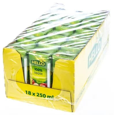 Hello Jablko 100% 18x250ml