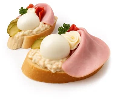 Lahůdky Palma Chlebíček tradiční s vejcem a šunkou, 2x116g