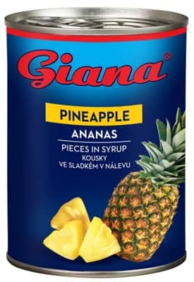 Giana Ananas kousky ve sladkém nálevu
