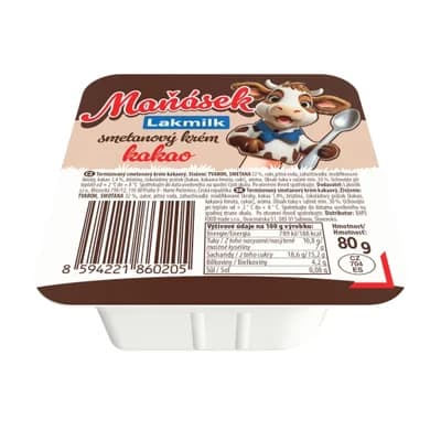 Lakmilk Maňásek dětský smetanový dezert kakao