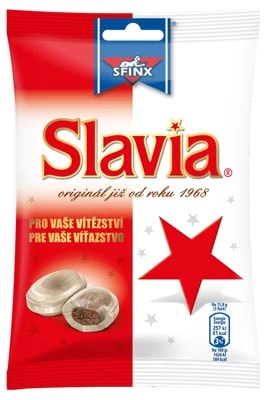 Nestlé Sfinx Slavia bonbóny s peprmintovou příchutí a kakaovou náplní