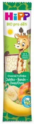 HiPP BIO Ovocná tyčinka jablko, banán a oves