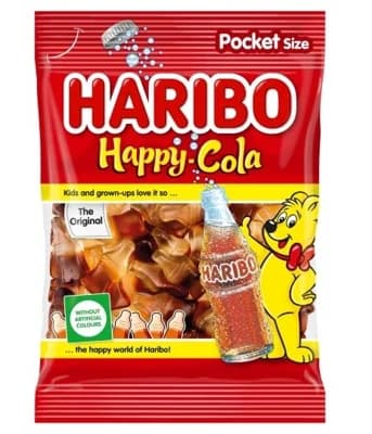 HARIBO HAPPY COLA - Želé cola lahvičky s kolovou příchutí