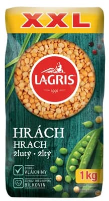 Lagris Hrách žlutý loupaný půlený