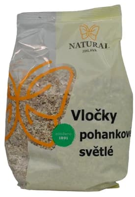 Natural Jihlava Vločky pohankové světlé instantní