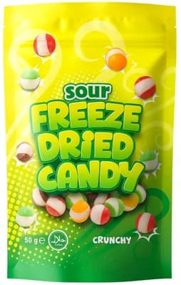 Crunchy Mrazem sušené bonbony kyselé