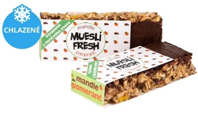 Muesli Fresh tyčinka pomeranč-belgická čokoláda (1 kus)