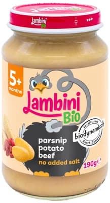 Lambini BIO Demeter příkrm pastinák, brambory a hovězí maso