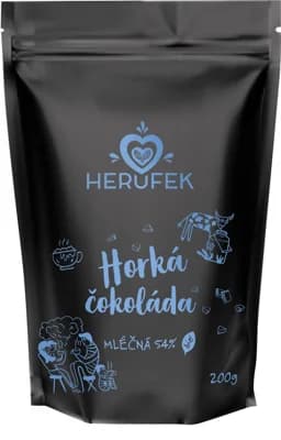 Herufek BIO Horká čokoláda mléčná 54%