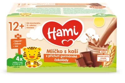 Hami Mlíčko s kaší gurmánská čokoláda 4x250ml
