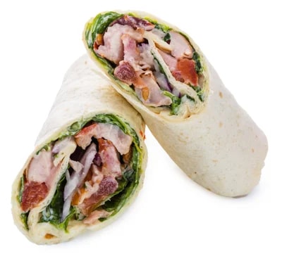 Rohlik.cz Tortilla s uzeným kuřecím masem, chilli majonézou a čerstvou zeleninou