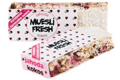 Muesli Fresh Tyčinka jahoda-kokos