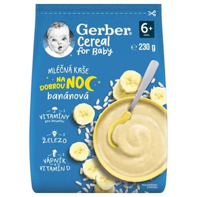 Gerber Cereal Mléčná kaše banánová Dobrou noc