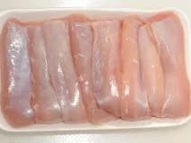 Maso králičí, filety (vykostěný hřbet bez kosti, bez kůže)