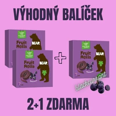 YOYO Bear Černý rybíz 5 x 2+1 ZDARMA