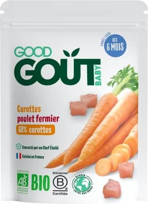 Good Gout BIO Mrkev s farmářským kuřátkem