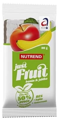 Nutrend Just Fruit Ovocná tyčinka banán + jablko