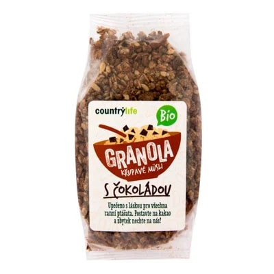 BIO COUNTRY LIFE Granola Křupavé ovesné müsli carob
