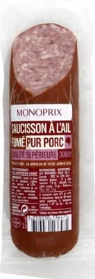 Monoprix Vepřová klobása s uzeným česnekem