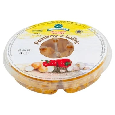 Pozdrav z Loštic zrající sýr kousky