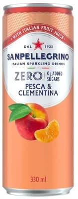 San Pellegrino Pesca Clementina zero plech (broskev a mandarinka)