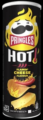 Pringles Hot Flamin' cheese