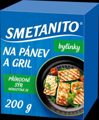 Smetanito Sýr na gril a na pánev bylinky