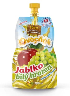 OVOCŇÁK mošt Jablko - Bílý hrozen