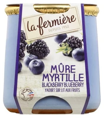 La Fermiére Jogurt ostružina a borůvka, zrající v terakotě