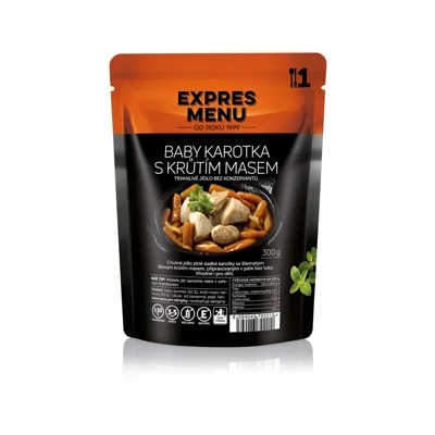 Expres Menu Baby karotka s krůtím mase