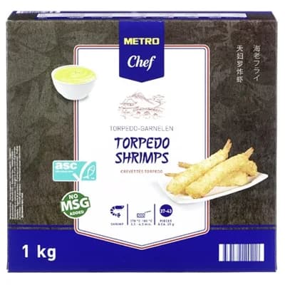 METRO Chef Krevety Torpedo ASC mraž.