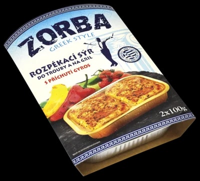 Zorba Greek Style rozpékací sýr s příchutí gyros (2×100 g)