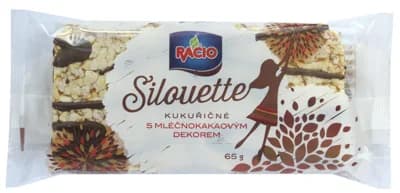 Racio Silouette kukuřičné chlebíčky s mléčnokakaovým dekorem
