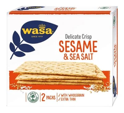 Wasa Delicate Crisp křupavé tenké plátky se sezamem