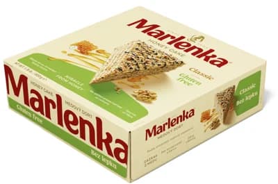 Marlenka Bezlepkový medový dort s oříšky