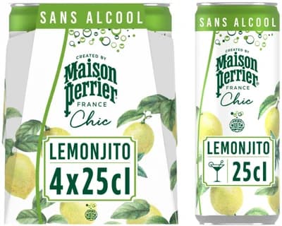 Perrier Chic Lemonjito plech 4×0,25 l