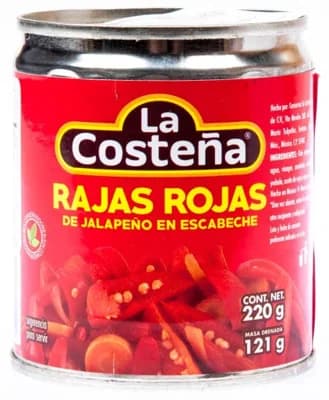 La Costena Jalapeno Rajas Rojas