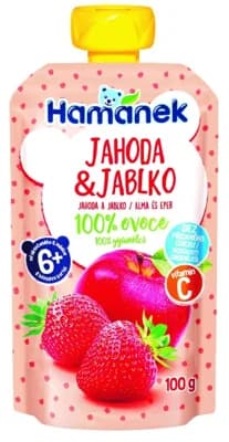 Hamánek Ovocná kapsička jahoda a jablko
