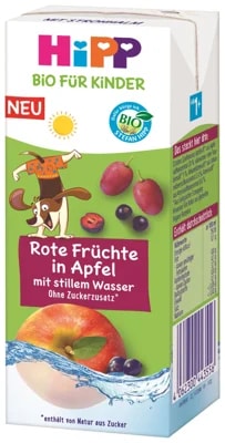 HiPP BIO Nápoj jemné jablko a ovoce s neperlivou pramenitou vodou