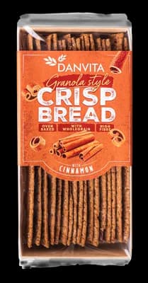 Danvita Křehké pšeničné granola plátky se skořicí